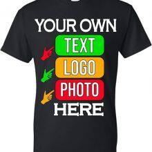 Custom T-Shirts for Men and Women Design Your Own Personalized Shirt With Text Image Logo Customizable Front and Back Print thumbnail-3
