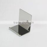 Polished Silver Metal Purse Display L Stand Metal Wallet Display Stand thumbnail-3