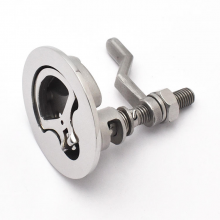 Marine 316 Grade Stainless Steel Marine Hardware Pull Ring Slam Latch Boat Pull Latch Turning Lock thumbnail-3