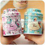 Lover Pairs Design Tea Tin Box With Hinged Lid thumbnail-4