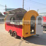 Biaxial Food Cart Trailer Mobile Food Truck Hot Dog Ice Cream Traction Kart Mechanical Brake Config thumbnail-2