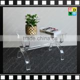 2016 Stylish furniture Fashional Transparent clear Acrylic plexiglass coffee table in living room/bedroom for home/hotel/office