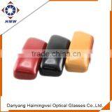 Black pu Lining Leather Sunglasses Case thumbnail-1