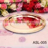 Classical Design Wedding Plate,decorative Gold &silver Color Metal Meterial Wedding Plate for Wedding Decoration(ALS-005) thumbnail-2