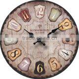 Roman Style Large Size Decorative Wooden Wall Clock Quality Choice