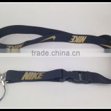 Nike gold color polyester lanyards with detachable release buckle                        
                                                Quality Choice