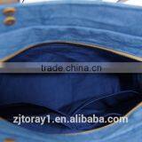 Leather Canvas Bag In Shopping Bag Beach Bag Handbag thumbnail-4