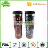 400ML Double Wall Stainless Steel inner plastic outer DIY tumbler mug with paper insert