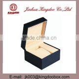 Jinhua Supplier Handmade Rectangular Plastic Watch Box Velvet Leather Mirror thumbnail-2