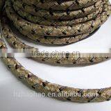 Twisted Cord Without Lip, Light Golds Black and Silver