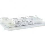 LBY White 1 Tier Dismountable Dish Rack thumbnail-1