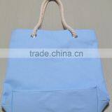 Customized Blank Canvas Cotton Tote Bag With Rope Handle Quality Choice thumbnail-3