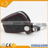 Customize New Design 3 Button Leather Protective Smart Car Key Case Holder Bag thumbnail-2