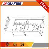 R10 Without Faucet Rectangular SUS 304 Double Bowl Kitchen Sink thumbnail-3