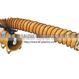 200mm x 5m PVC Orange Flexible Air Ducting and 200mm 220V/50/60Hz Axial Ventilator Fan