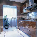 High Gloss Wood Grain Kitchen Cabinet thumbnail-1