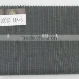 Filarte Super130 Stripe Italia Design Worsted 100 Wool Men's Suiting Fabric in Stock