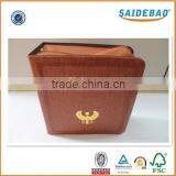 Professional Factory Customized Personalized Pu/genuine Leather Portfolio With Delicate Zipper