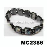 Double Line Elastic Beaded Bio Health Magnetic Health Bracelet thumbnail-4