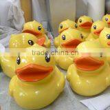 Fiberglass Cartoon Sculpture Fiberglass Yellow Duck Statues thumbnail-1