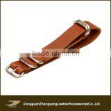 Europe Fashion Brown Calf Leather Zulu Changable Watch Strap