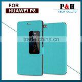 Wallet Design PU Leather Mobile Phone Flip Cover Window Case for Huawei P8 thumbnail-1