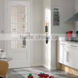 White Painted Arched Interior French Door With Glass & MDF Panel