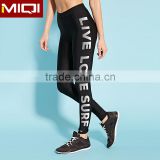 Latest Fashion Girls Wearing Yoga Pants Custom Running Tights Black Tight Pants With Logo