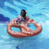 Factory Sale High Quality 3 Person Vinyl Inflatable Pretzel Pool Float Swim Ring Float thumbnail-3