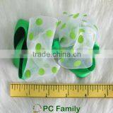 Printed Organza Ribbon Hair Bow thumbnail-3