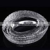 HYAS-06 Large Engraved Crystal Ashtray for Wholesale thumbnail-1