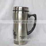 Double Wall Stainless Steel Insulted Mug With Handle thumbnail-1