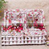 Set of 4 Cut Out Paper Rope Weaved Storage Baskets thumbnail-2