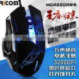Ricom USB Magnetic Braided Wire Gaming Mouse for Gamer for Gaming Keyboard for Gaming Pc--GM06--Shenzhen Ricom