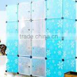 DIY Storage Cube Cabinet Wardrobe Cabinet DIY Toy Cupboard Shelves 12 Cubes Hanger thumbnail-3