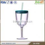 Cup Inside Double Wall With Lid Acrylic Wine Tumbler thumbnail-6