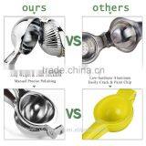 Premium Quality Stainless Steel Press Lemon Lime Squeezer Citrus Manual Juicer Silver thumbnail-1