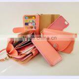 Fashionable Wallet Detachable Magnet Leather Case for Iphone 4 5 6 Wholesale thumbnail-6