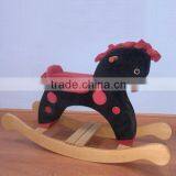 Wooden Rocking Horse Toy Funny Baby Plush Toy thumbnail-1