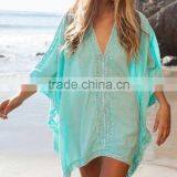 Women's Fashion Dress, Lace Work Beach Kaftan, Beach Wrap, Swim Wear, Beach Wear thumbnail-1
