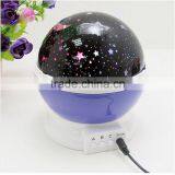 2016 New Romantic New Rotating Star Moon Sky Rotation Night Projector Light Lamp Projection With High Quality Kids Bed Lamp thumbnail-3