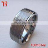 Tungsten Ring Hammered Ring Tungsten Carbide Gold Ring Men's Ring Tungsten Carbide thumbnail-1