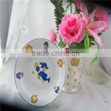 round soup porcelain plate,fine porcelain dinner plate,fruits porcelain plate