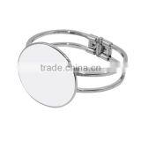 Wholesale Cheap Personalised Fashion Silver Color 316l Sublimation Stainless Steel Bracelet thumbnail-2
