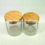 Wholesale Flat Bottom Glass Candle Jars With Sealed Bamboo Lids thumbnail-2