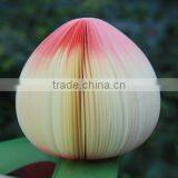 A097 Wholesale 3D Promotional Shape Honey Peach Fruit Memo Pad thumbnail-1