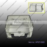 Cleverish Portable Cute Transparent Suitcase Plastic Storage Jewelry Wedding Box Kit thumbnail-1