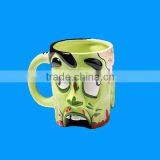 Decorative Halloween Gifts Ceramic Custom Zombie Unique Mug thumbnail-1