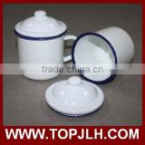 restaurant favourite portable dye sublimation white enamelware tea cup