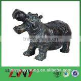 African Hippo Sculpture thumbnail-1